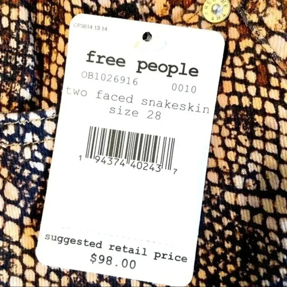 Free People high waisted denim. NWT - Picture 6 of 8